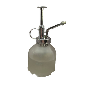 Spring Park Frosted Glass Plant Mister with Silver Accents